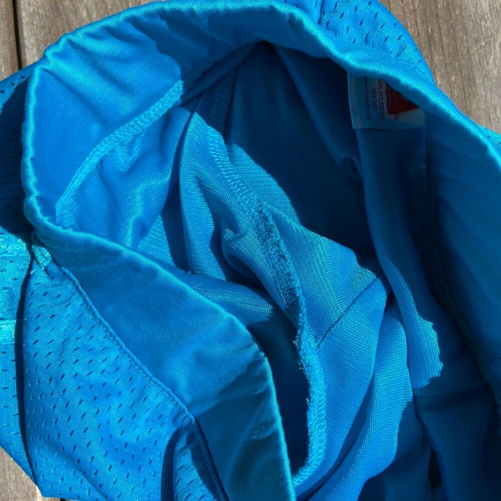 So Girls Shorts Size 10 Blue Mesh Athletic Glitter Star Turquoise - Picture 4 of 7